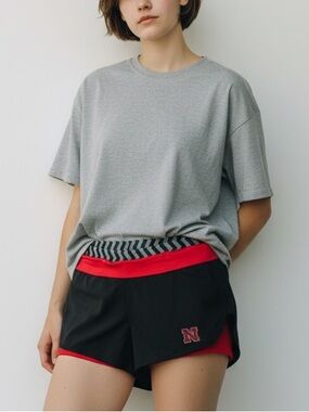 Colosseum Nebraska Cornhuskers Athletic Shorts Women’s Large Black & Red EUC